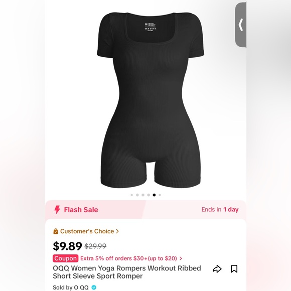 OQQ tight romper - Picture 3 of 3